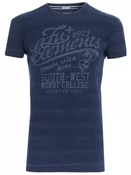 Футболка хлопковая с принтом ZU ELEMENТS