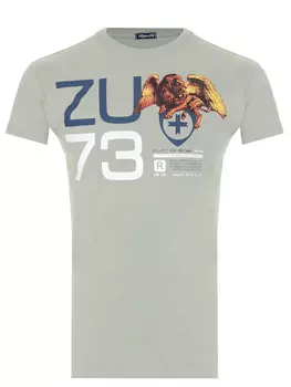 Футболка хлопковая с принтом ZU ELEMENТS