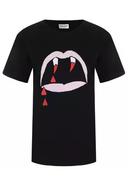 Футболка хлопковая SAINT LAURENT