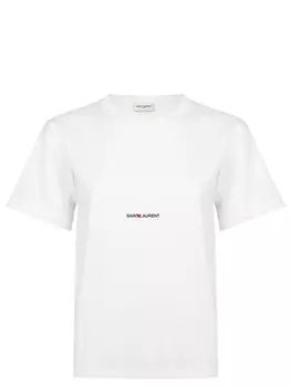 Футболка хлопковая SAINT LAURENT