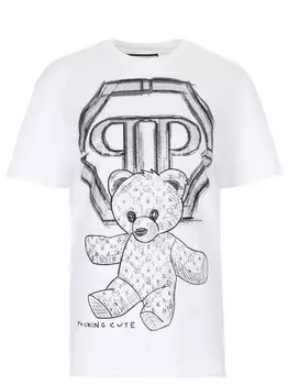 Футболка хлопковая со стразами