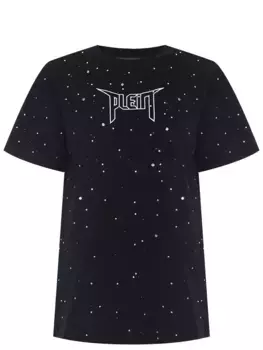 Футболка хлопковая со стразами