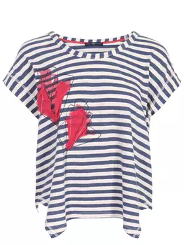 Футболка хлопковая в полоску HIGH