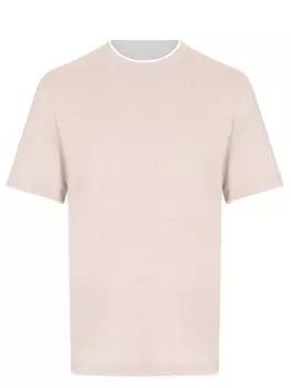 Футболка из хлопка и льна