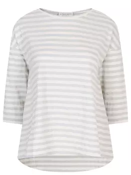 Футболка из хлопка и льна LE TRICOT PERUGIA