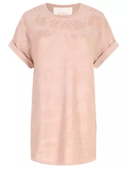 Футболка из хлопка и вискозы AND THE BRAND