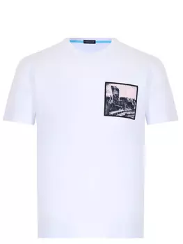 Футболка из хлопка и вискозы CUDGI