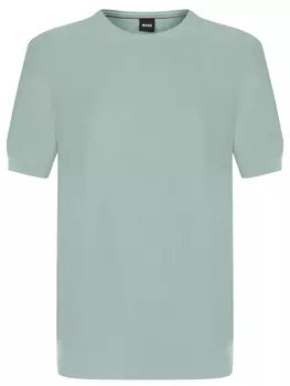 Футболка из лиоцелла и хлопка BOSS