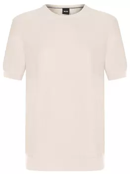 Футболка из лиоцелла и хлопка BOSS
