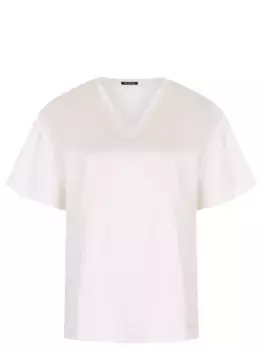 Футболка из шелка и хлопка