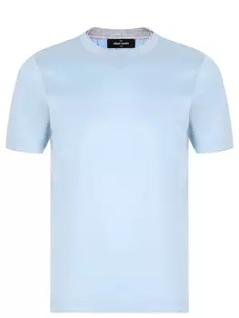 Футболка из шелка и хлопка GRAN SASSO