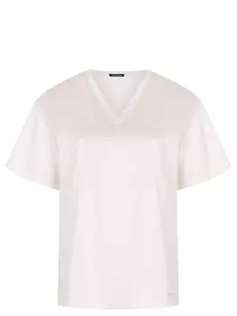 Футболка из шелка и хлопка KITON