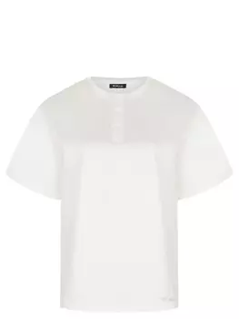 Футболка из шелка и хлопка KITON