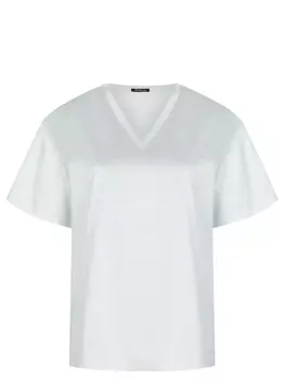 Футболка из шелка и хлопка KITON