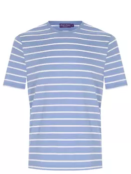 Футболка из шелка и хлопка RALPH LAUREN