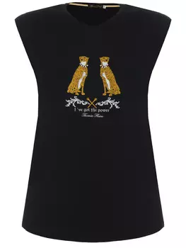 Футболка из вискозы с принтом THOMAS FLAIM