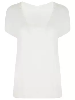 Футболка кашемировая в рубчик AGNONA