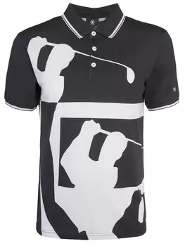 Футболка-поло с принтом