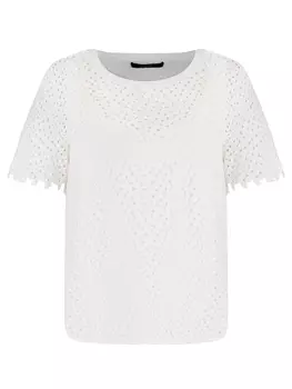 Футболка с кружевом LAUREL
