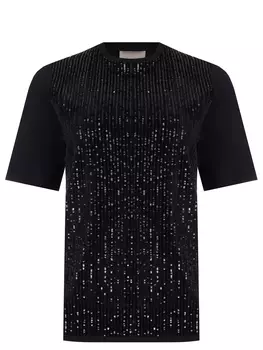 Футболка с пайетками ELIE SAAB