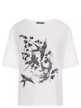 Футболка с принтом ALEXANDER MCQUEEN