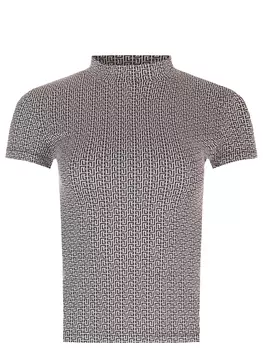 Футболка с принтом BALMAIN