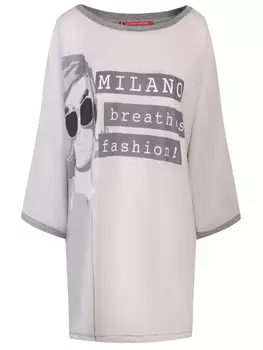 Футболка с принтом MARINA RINALDI