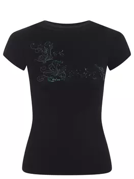 Футболка с принтом YES LONDON