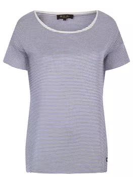 Футболка шелковая в полоску LORO PIANA