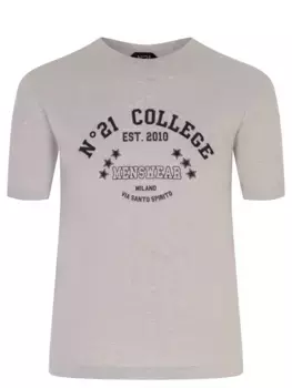 Футболка шерстяная с принтом