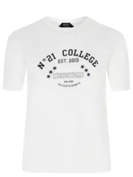 Футболка шерстяная с принтом