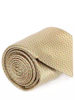 Галстук шелковый с принтом