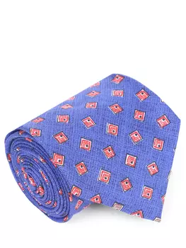 Галстук шелковый с принтом