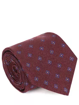 Галстук шелковый с принтом