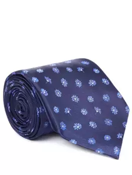 Галстук шелковый с принтом