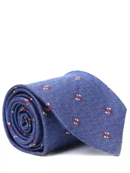 Галстук шелковый с принтом