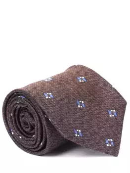 Галстук шелковый с принтом