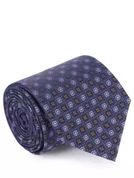 Галстук шелковый с принтом