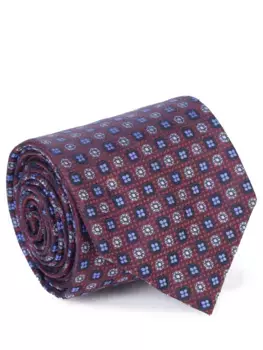 Галстук шелковый с принтом