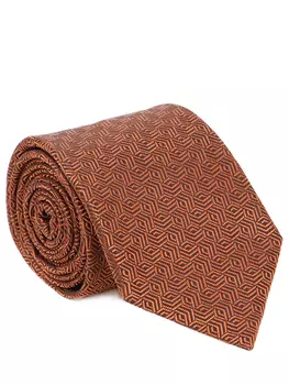 Галстук шелковый с принтом