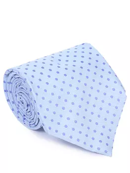 Галстук шелковый в горох