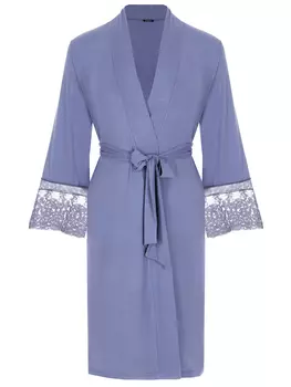 Халат из модала с кружевом