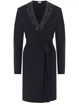 Халат из модала с кружевом