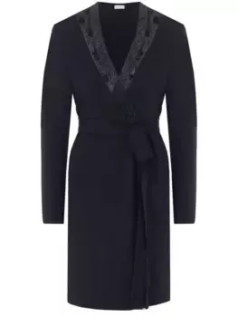 Халат из модала с кружевом