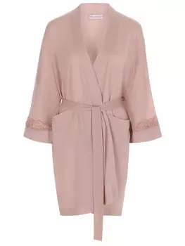 Халат с кружевом