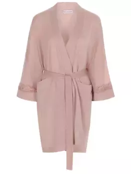 Халат с кружевом