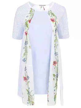 Хлопковая блуза с принтом