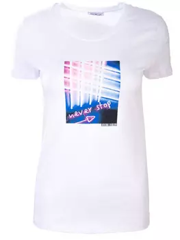 Хлопковая футболка с принтом DIRK BIKKEMBERGS