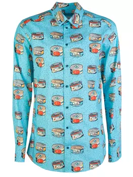 Хлопковая рубашка с принтом