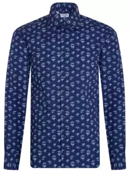 Хлопковая рубашка с принтом